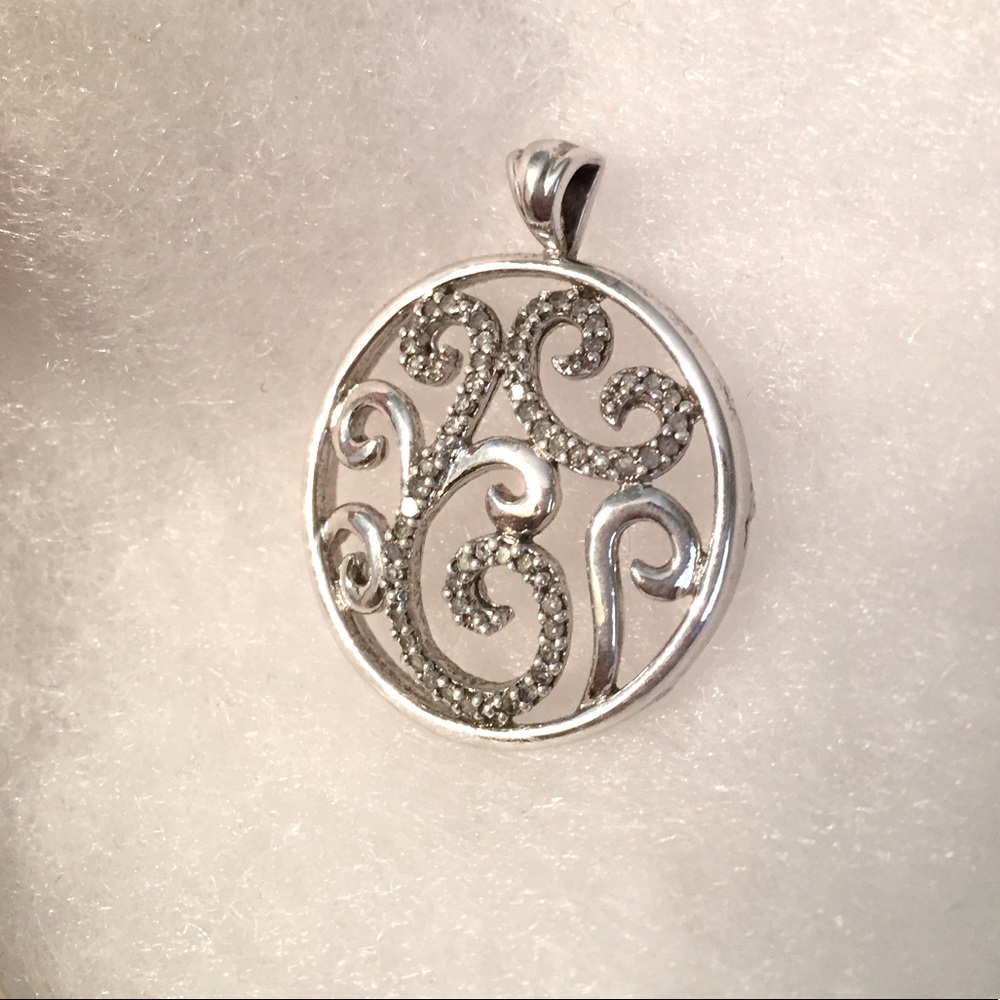 Sterling Silver & Diamond Pendant